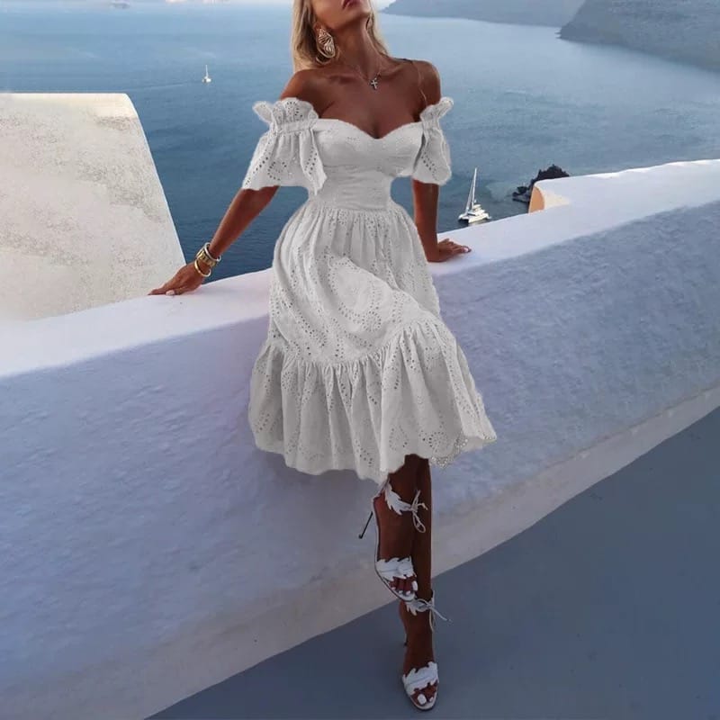 She stay shining lace dress CD153 image