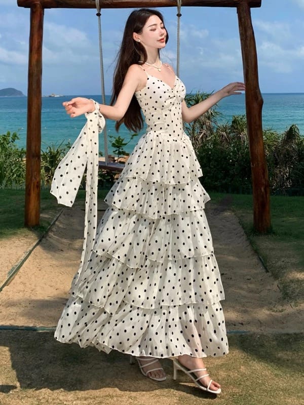 Luxury with you polka dress CD154 image