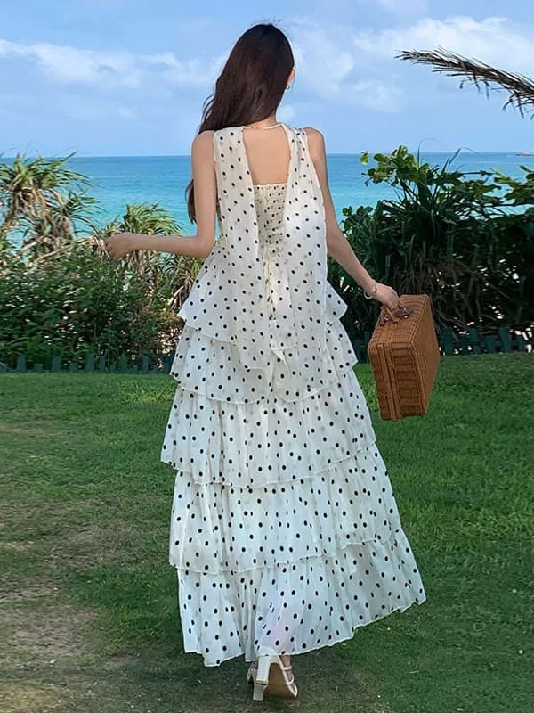 Luxury with you polka dress CD154 image