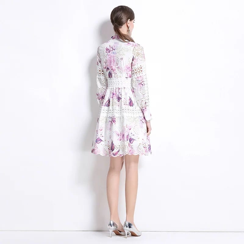 Posh and elegant lace dress ED249 image