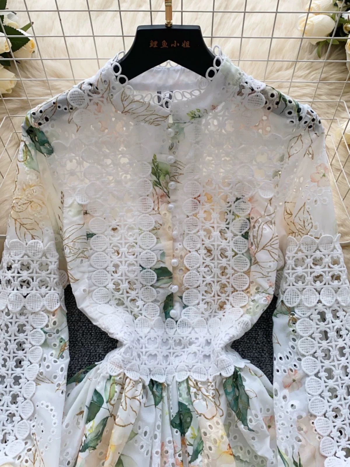 Posh and elegant lace dress ED249 image