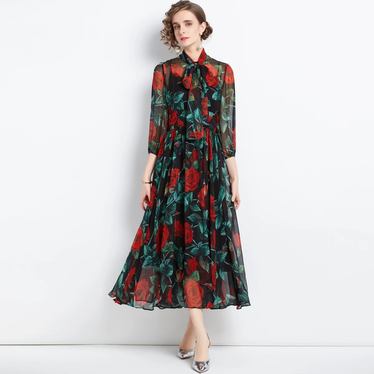 Court side cutie floral dress  CD690 image