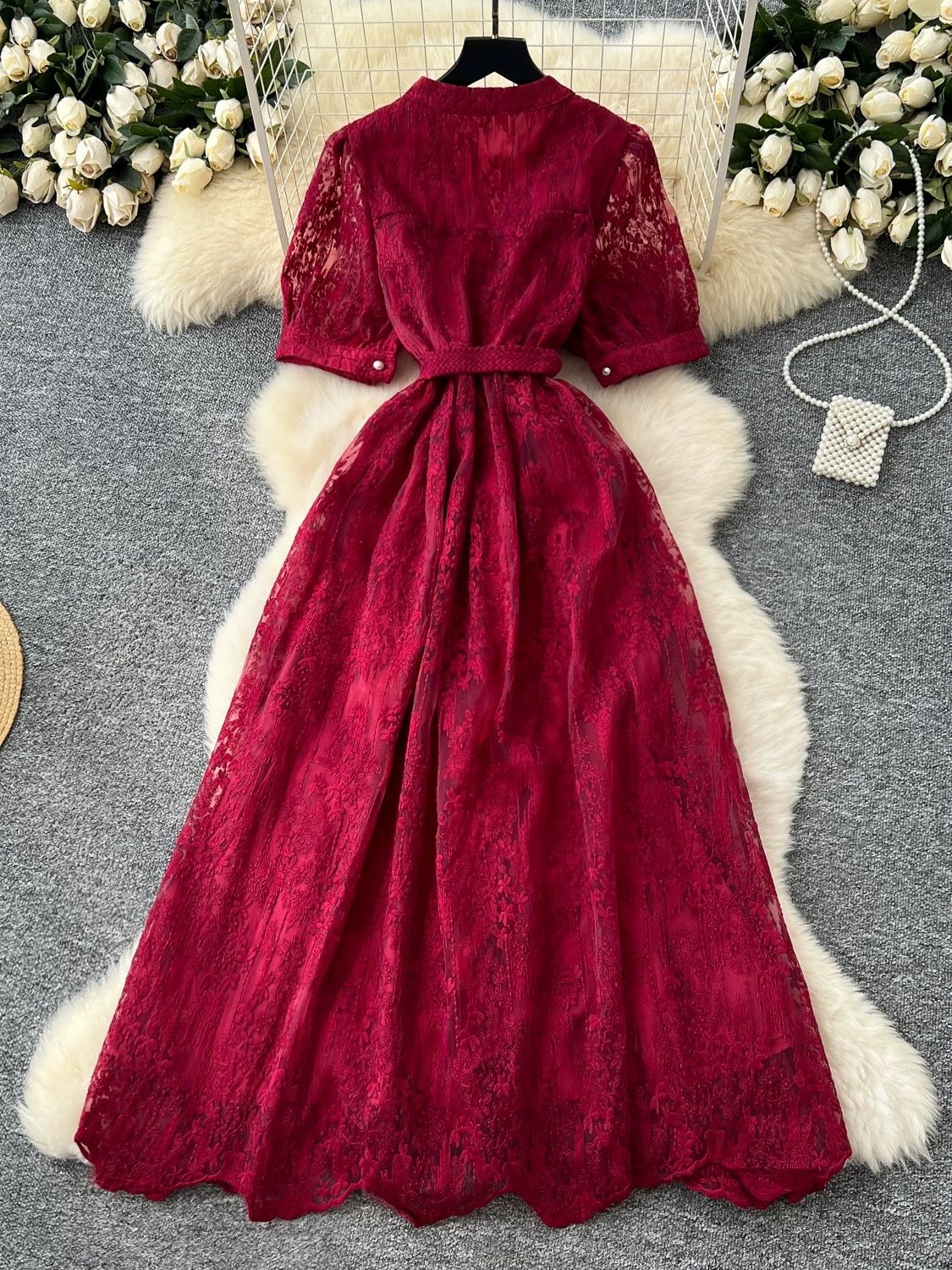 Mel lace designer dress FD466 image