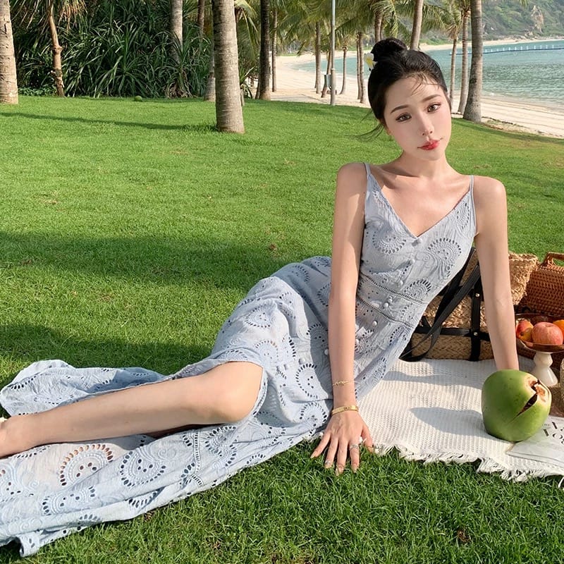 Flourishing in the light lace dress CD1500 image