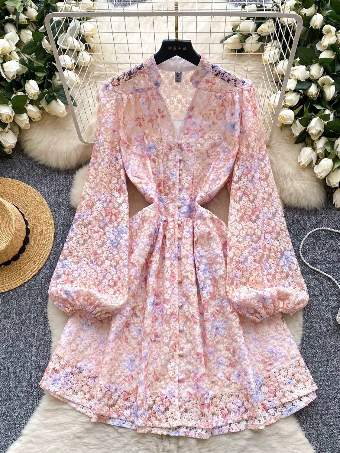 Night goddess lace dress CD410 image