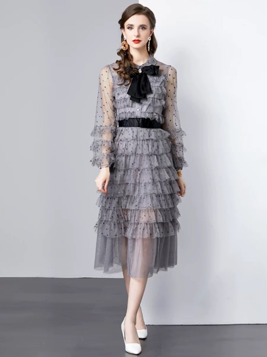 Fearless tour ruffle dress FD467 image