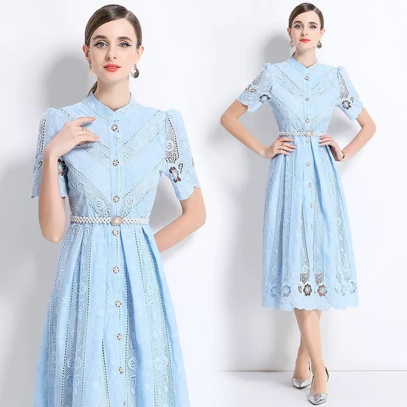 Be more authentic lace dress FD368 image