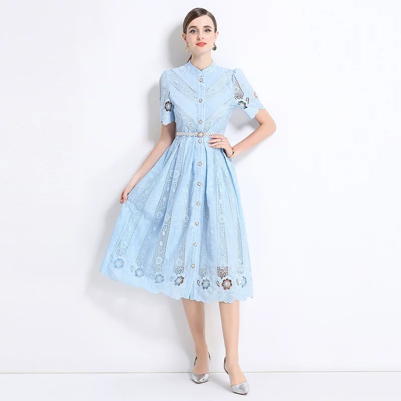 Be more authentic lace dress FD368 image