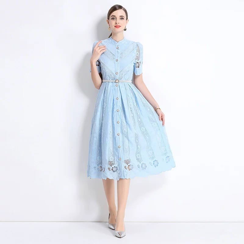 Be more authentic lace dress FD368 image
