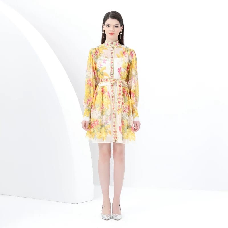 Italian vacation print dress ED203 image