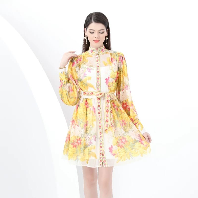 Italian vacation print dress ED203 image