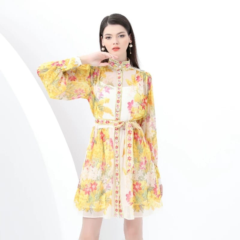 Italian vacation print dress ED203 image