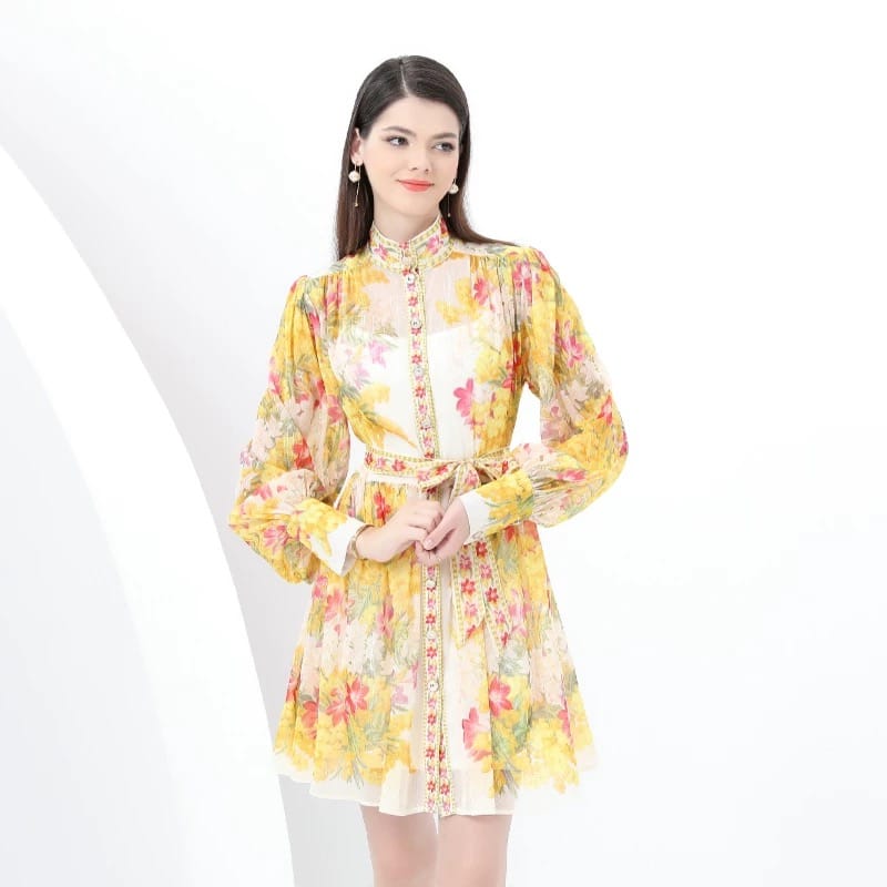 Italian vacation print dress ED203 image