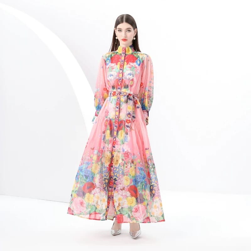 Prettiest in the room print dress ED200 image