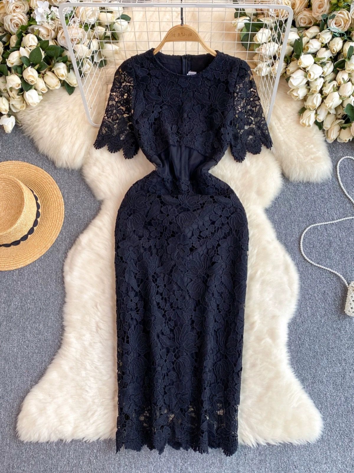 The big city girl lace dress FBC214 image