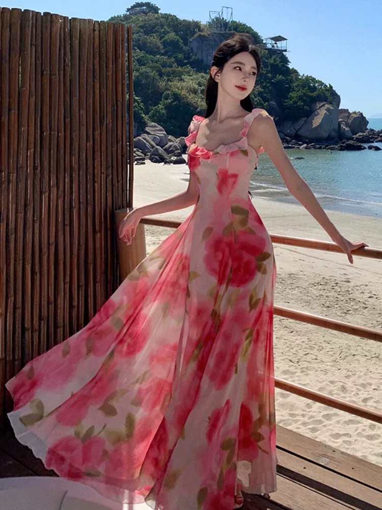 Slipped into comfort floral dress CD727