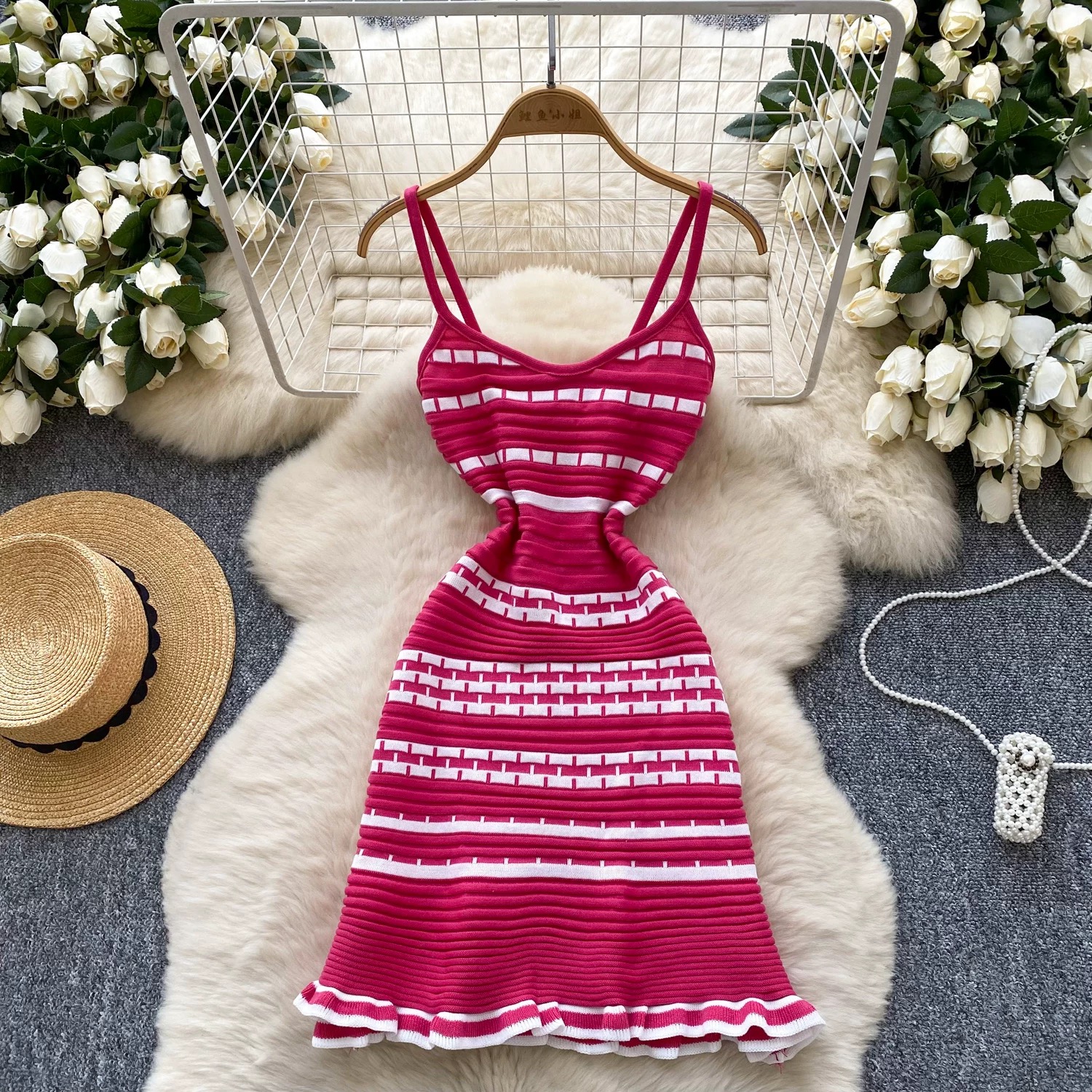 Vacay in Italy knitted dress KD308 image