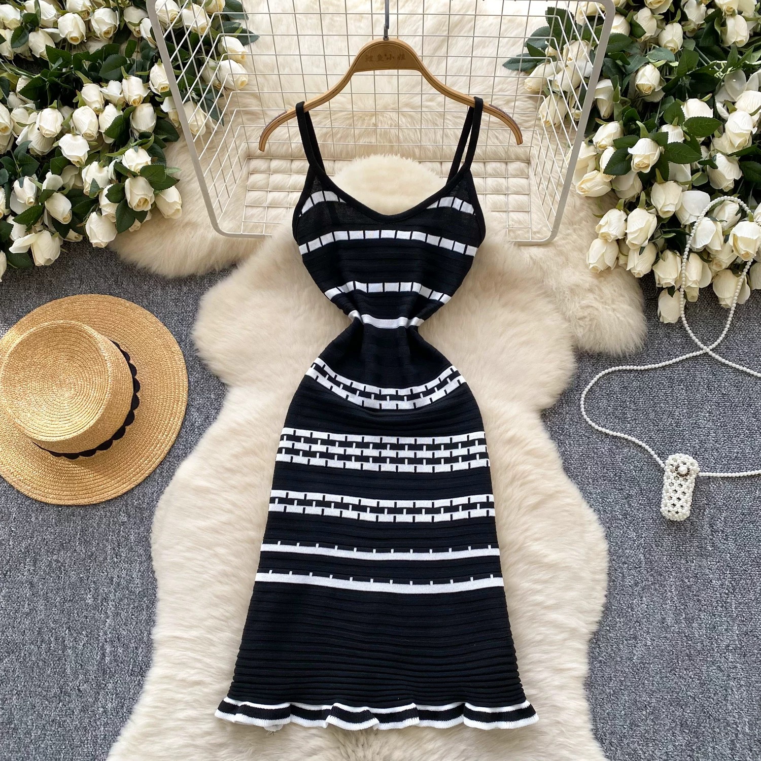 Vacay in Italy knitted dress KD308 image
