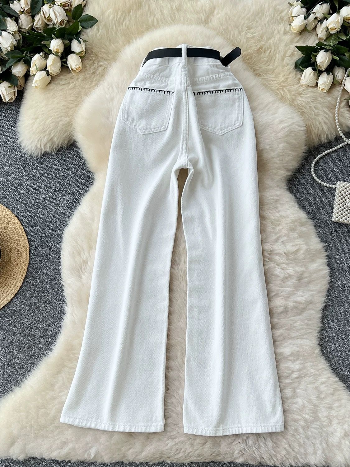 Classic color jeans JN203 image