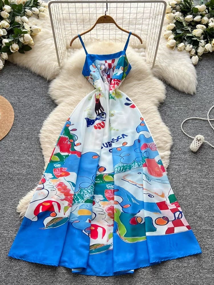 Brunch date print gown CD128 image