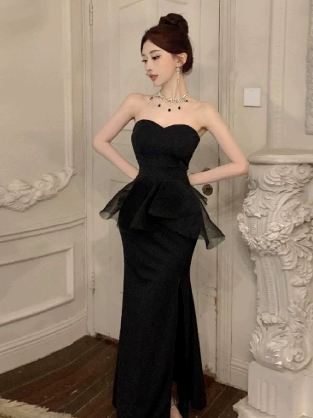 Champagne baby dress FD1076