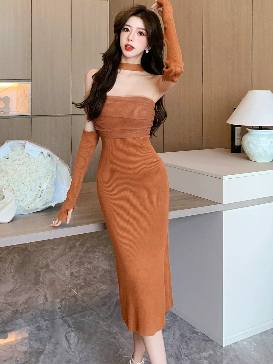 Let’s talk about me knitted dress set KD201