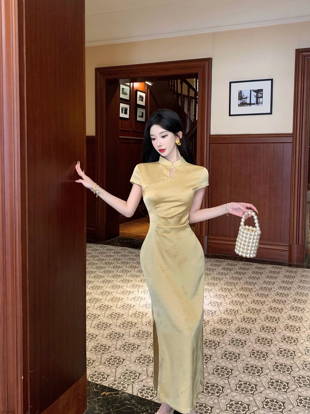 Collecting shells qipao dress Q223 image