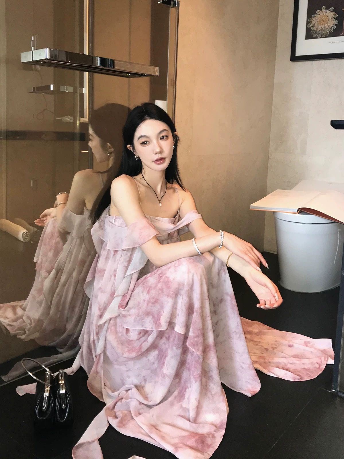 Night out off shoulder dress CD769 image