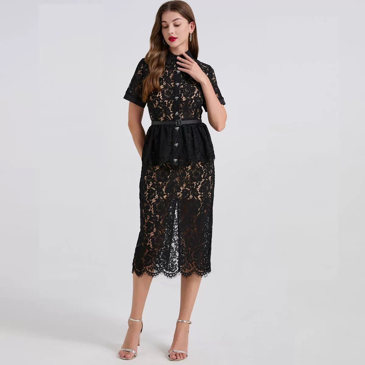 Leaping into you lace dress FBC281 image