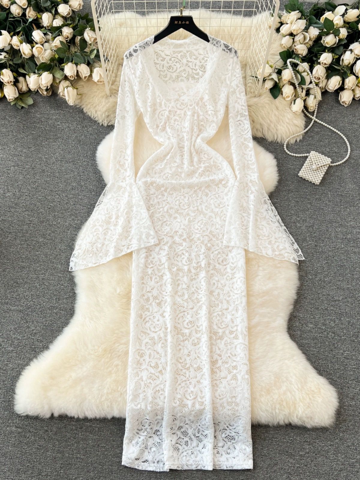 Not in the mood lace dress FBC225 image