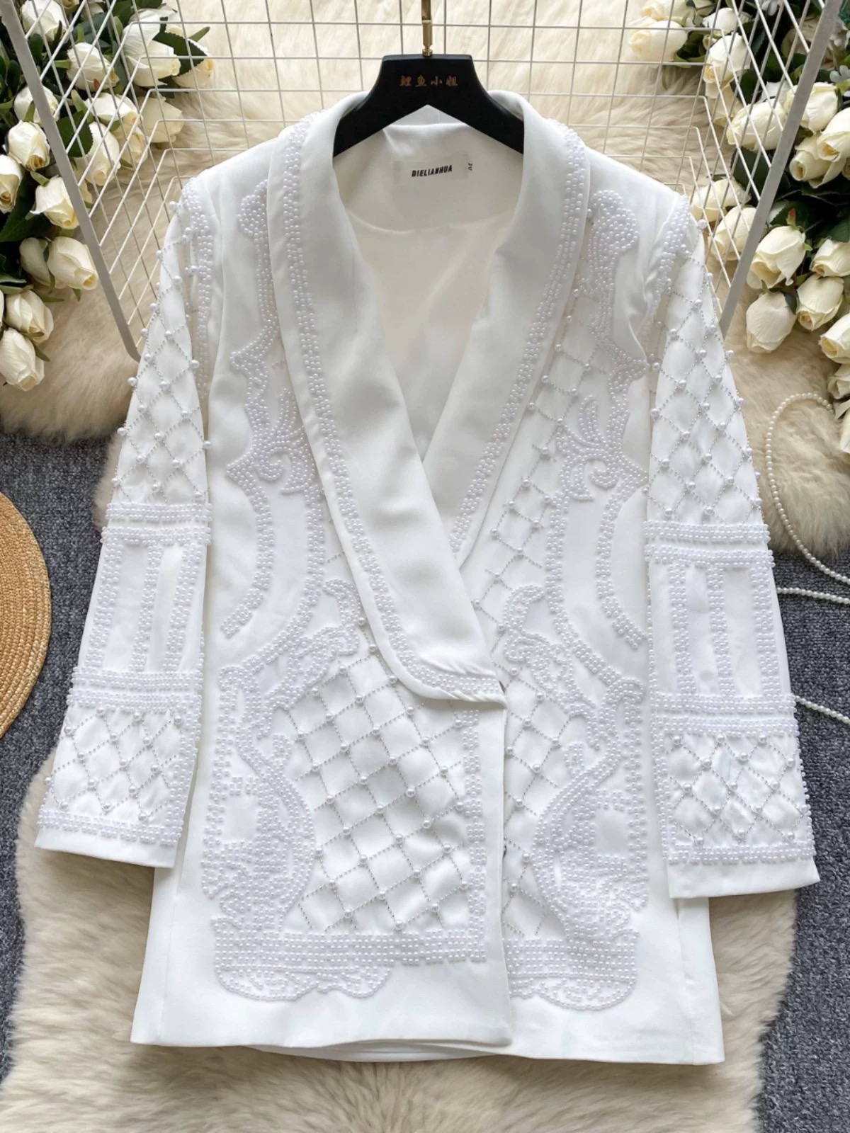 Flashy never trashy pearl blazer BL166 image
