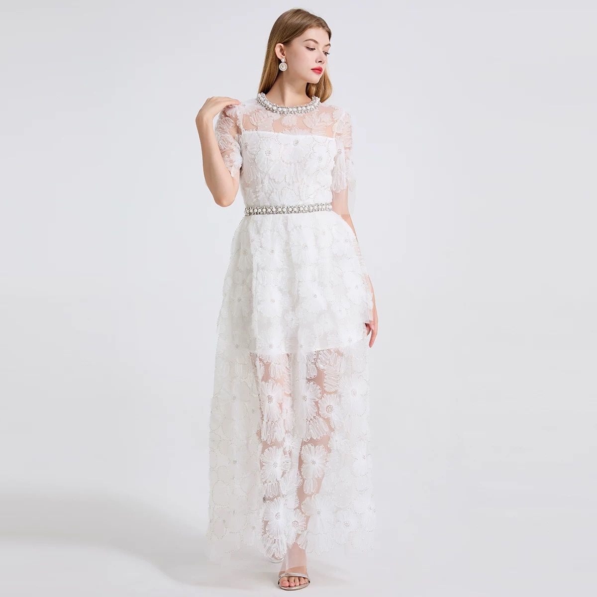 Best of the best lace dress FD588 image