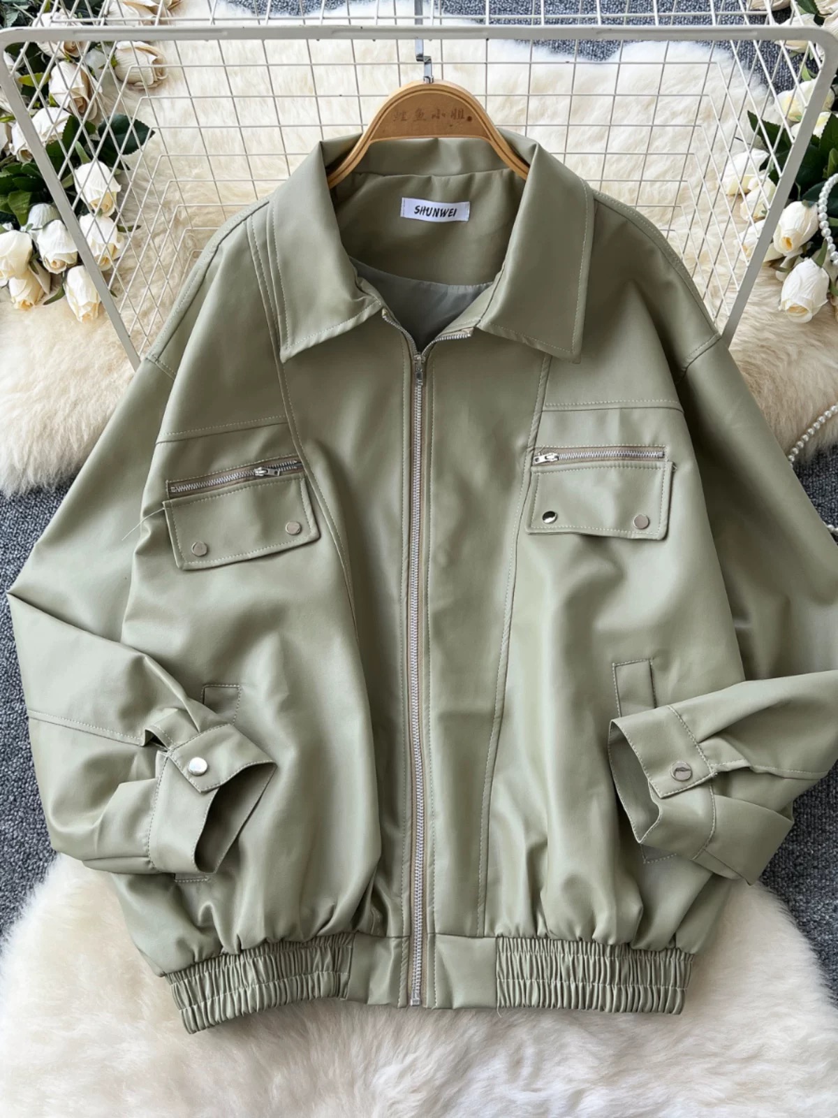 Melania leather jacket LJ130 image