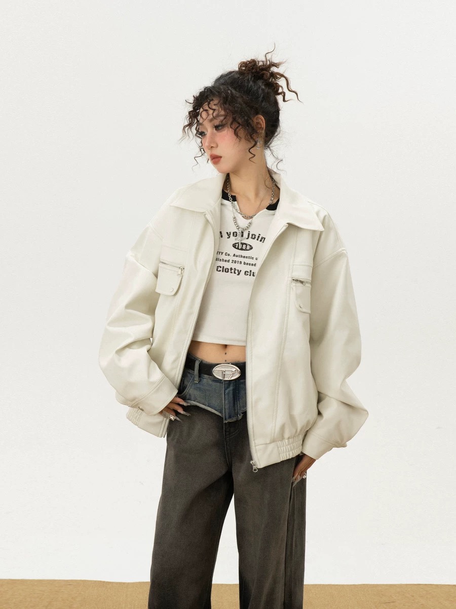 Melania leather jacket LJ130 image
