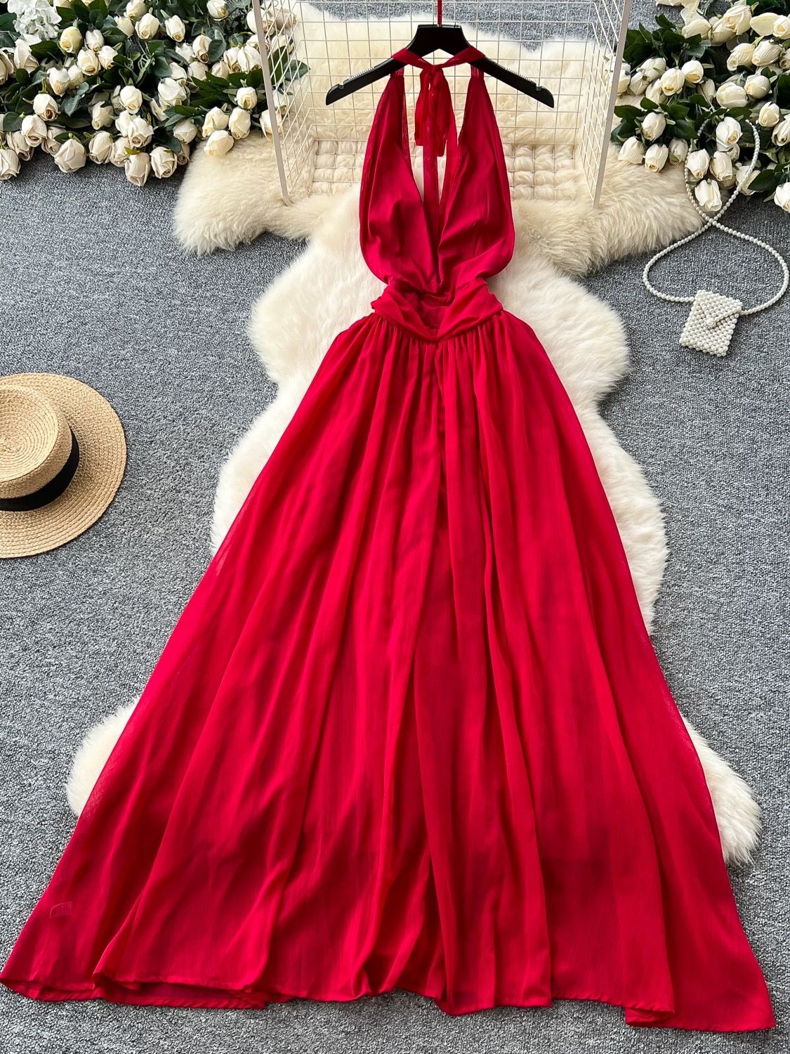 Black flame dress CD408 image