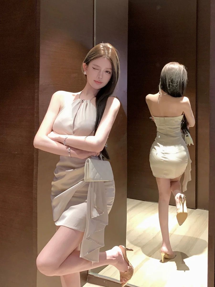 Girls party silk dress FD577 image