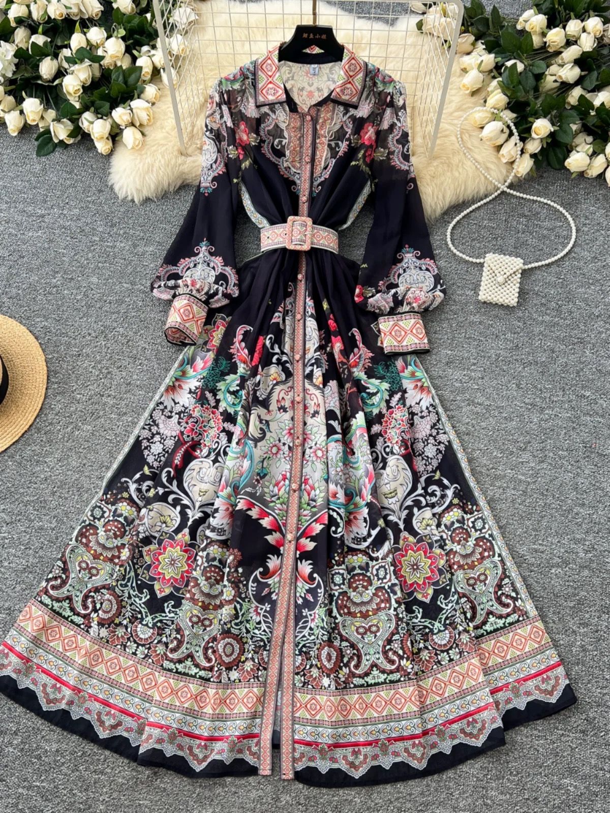 New cutie on the block print dress ED185 image