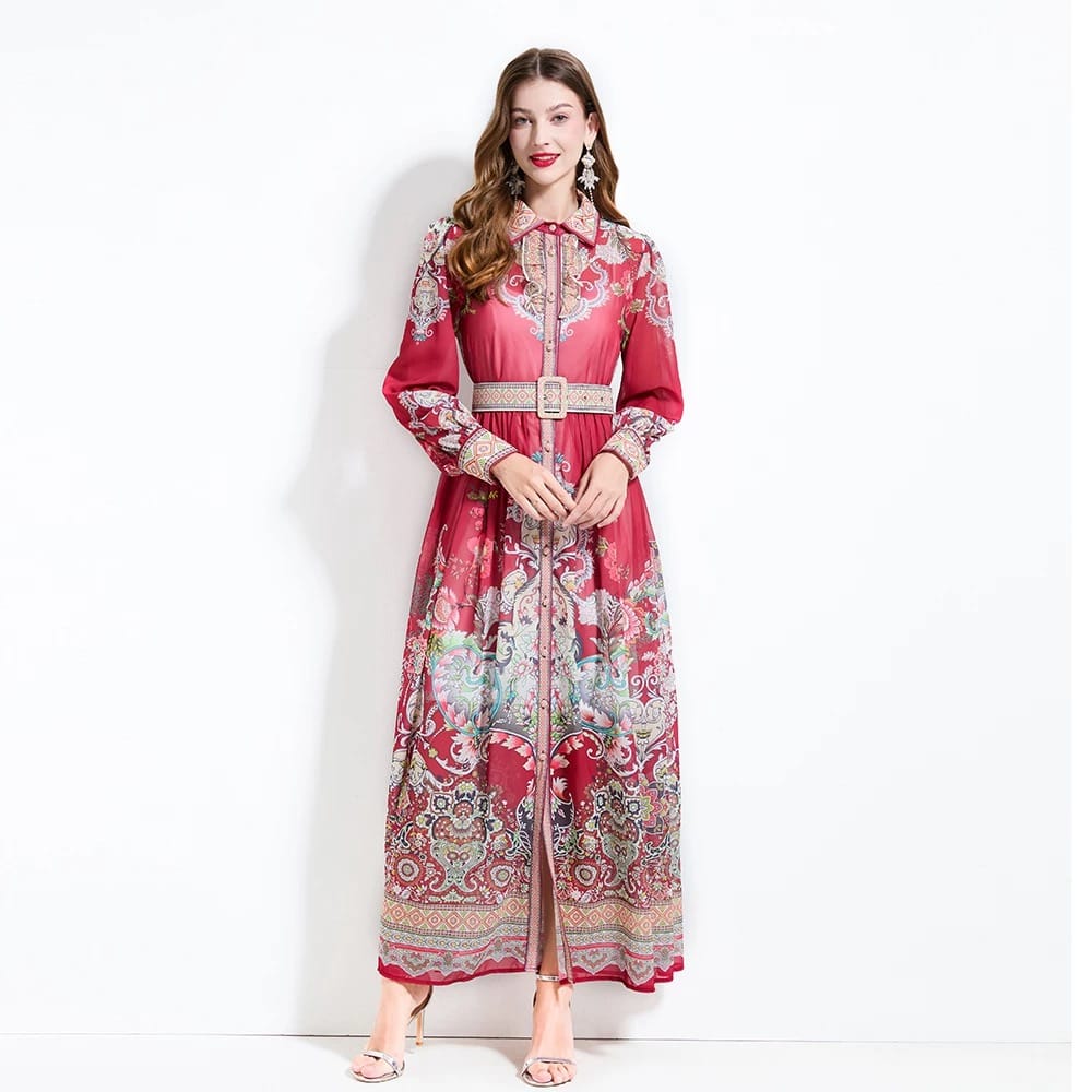 New cutie on the block print dress ED185 image