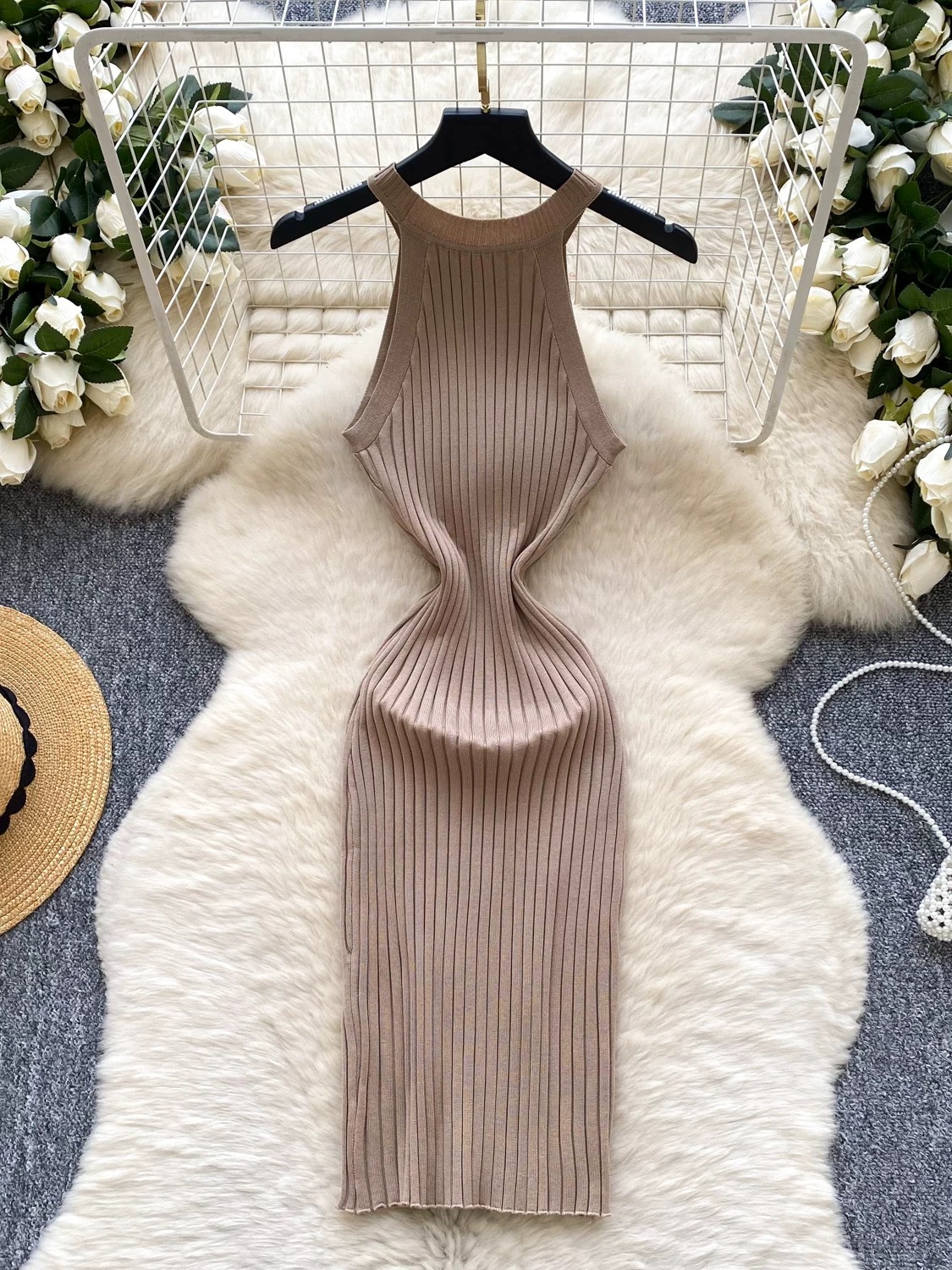 Pushing through knitted dress KBC262 image