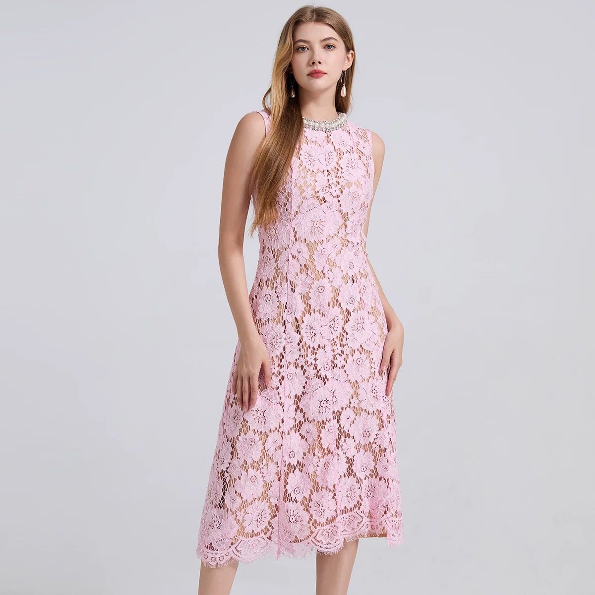 Yours truly royal lace dress FD458 image