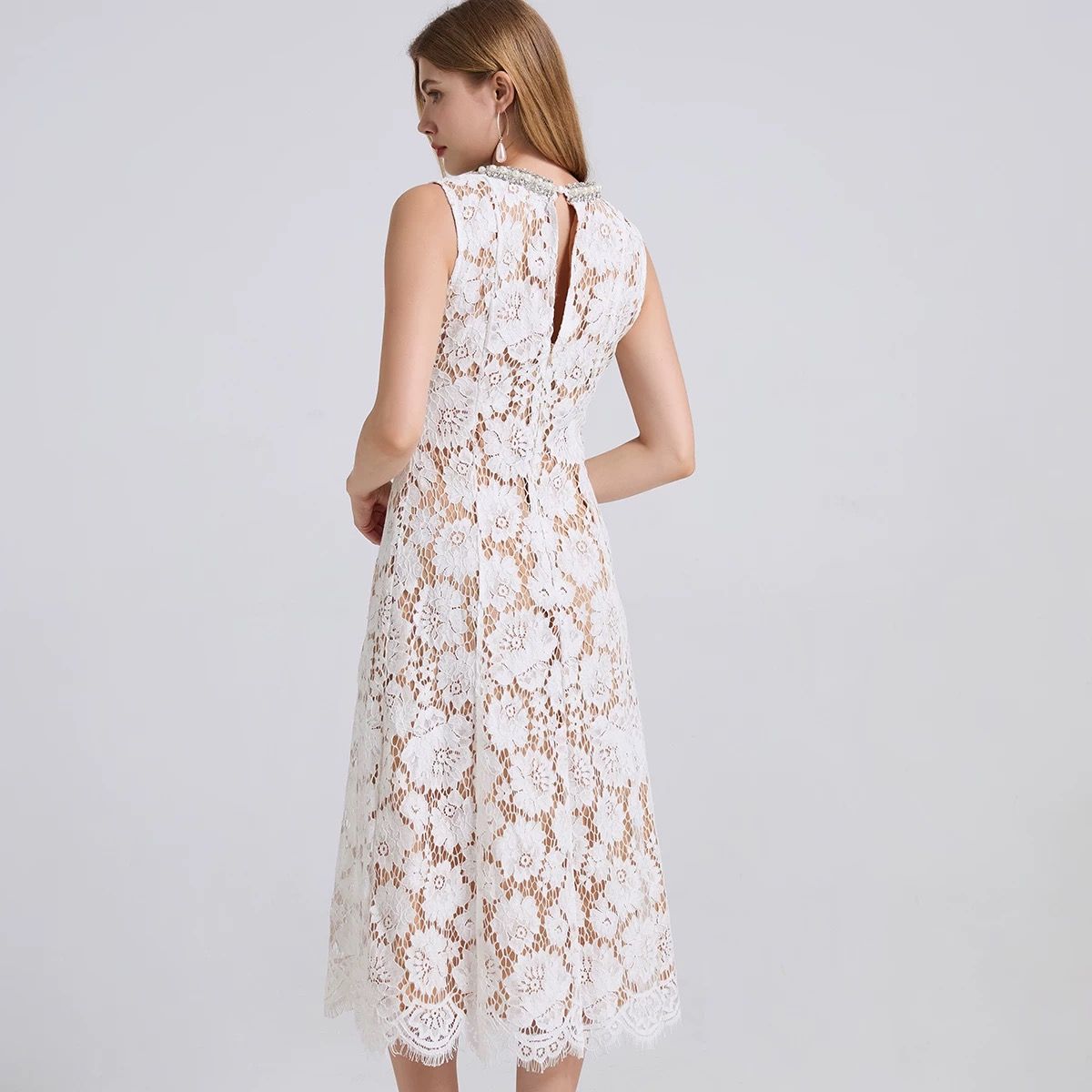 Yours truly royal lace dress  FD458 image