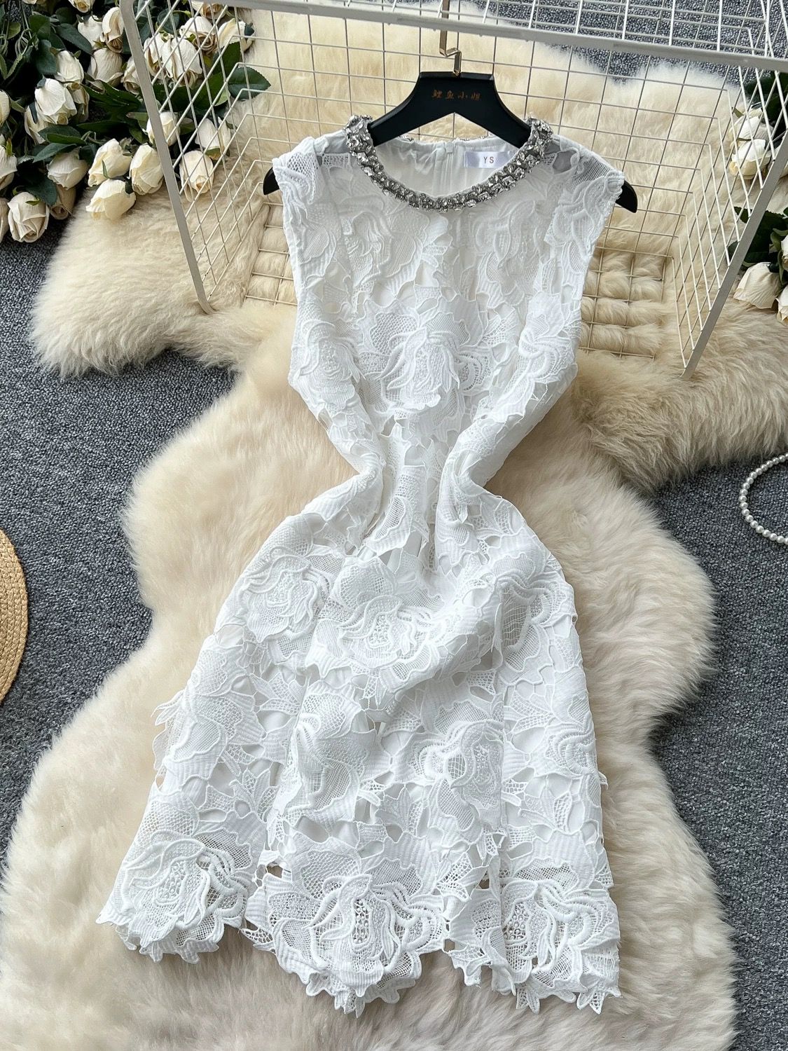 Set the mood lace dress FD457 image