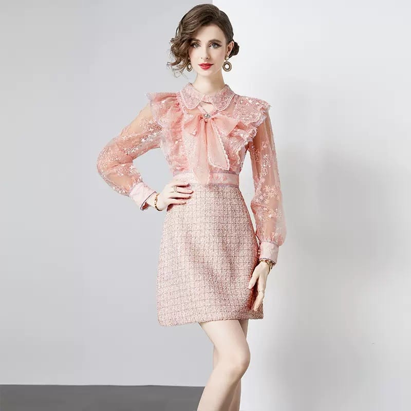 Crystal clear persuasion woolen dress FD523 image