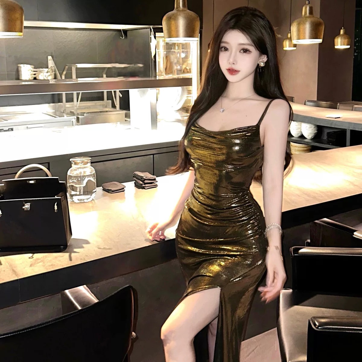 Beauty secrets metallic Tokyo dress CD1639