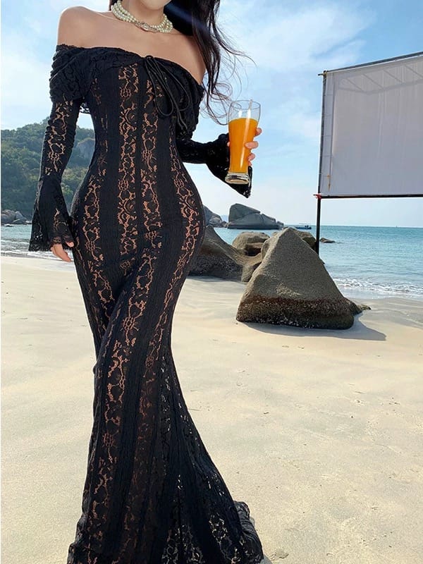 Simple and sweet lace dress CD1638 image