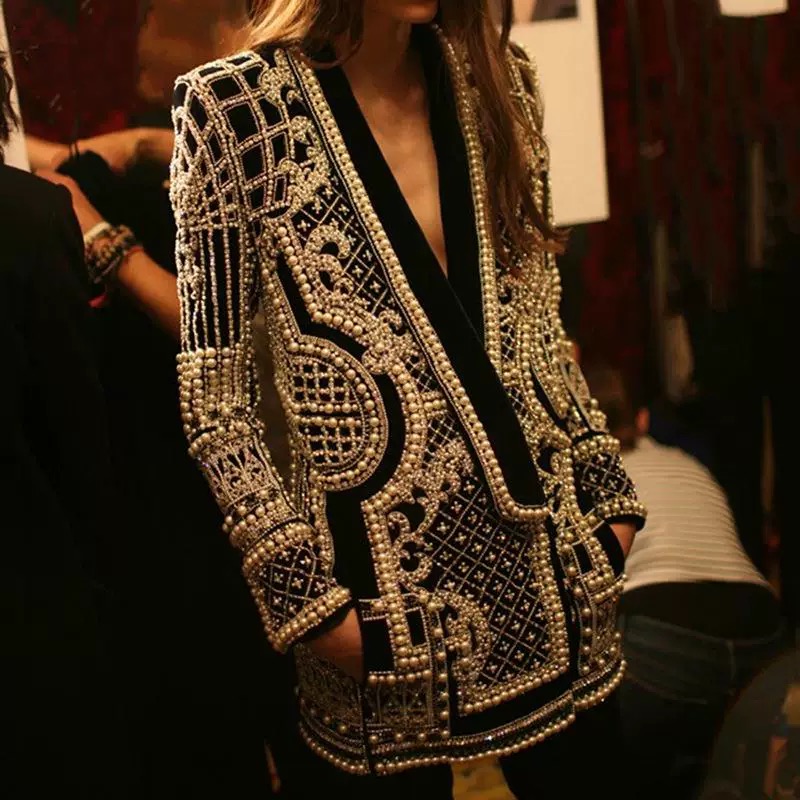Flashy never trashy pearl blazer BL166 image