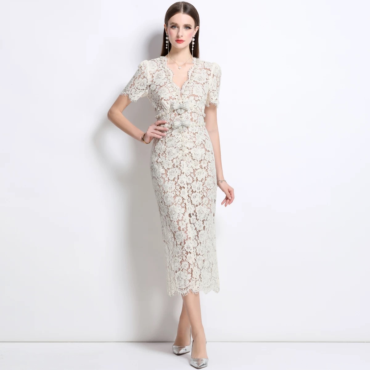Cool girl lace dress FBC392 image