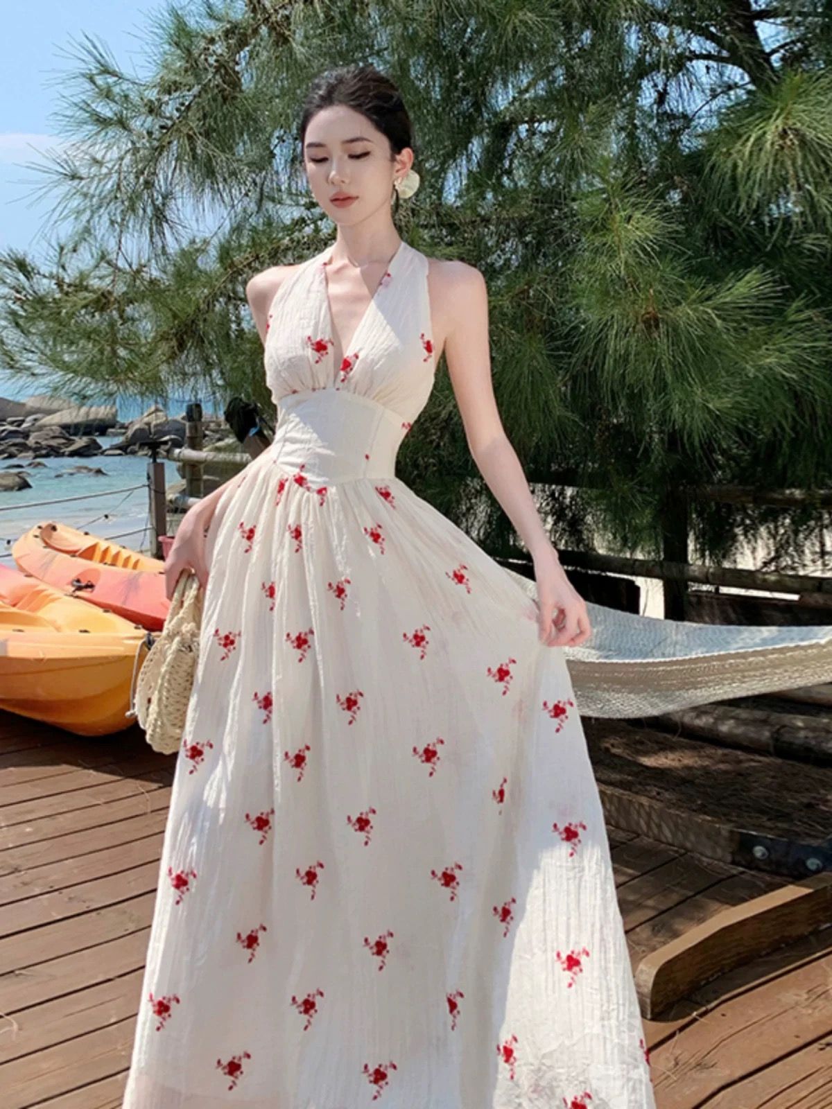 Blue skies and clear water dress CD972 image