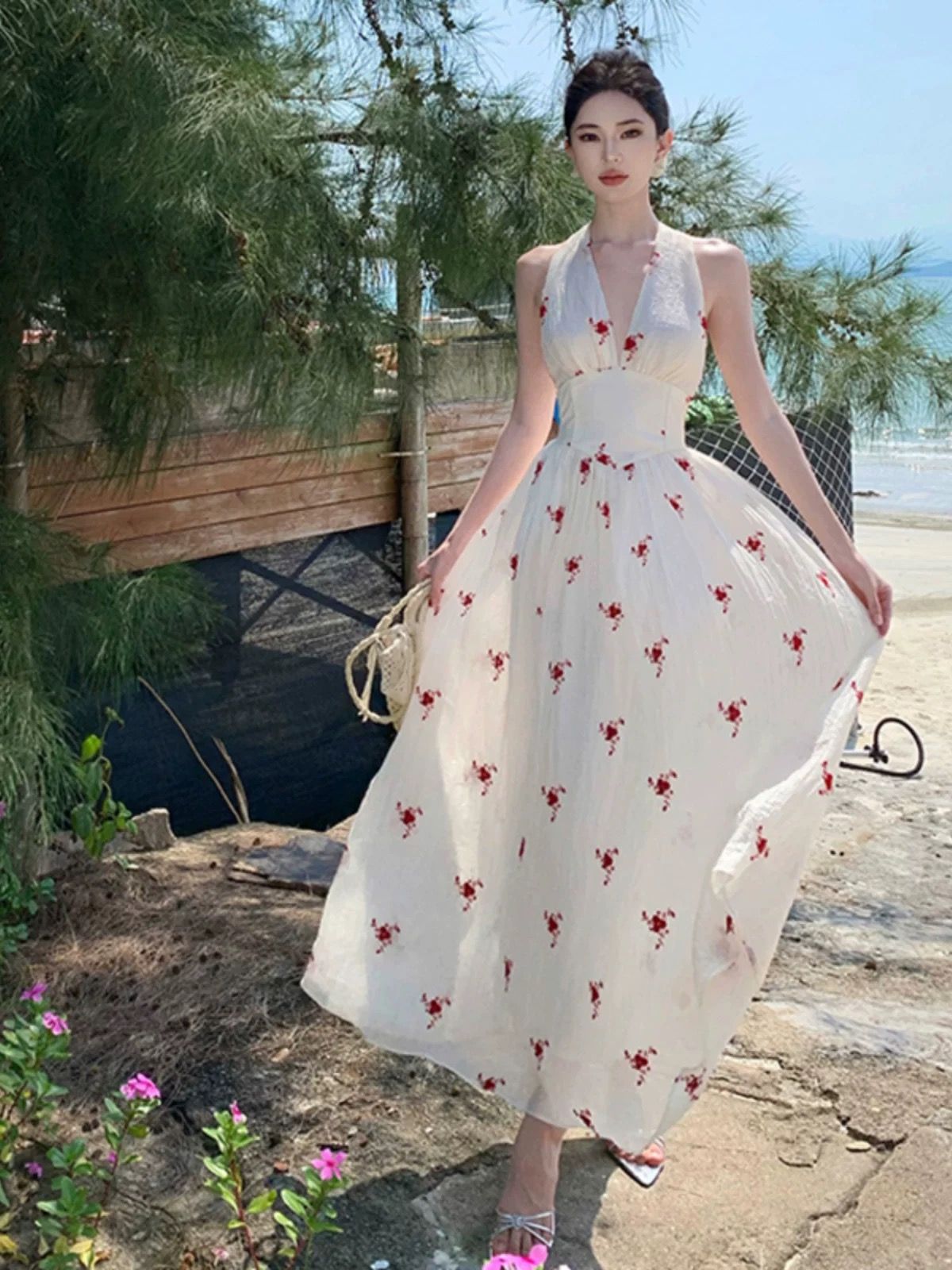 Blue skies and clear water dress CD972 image