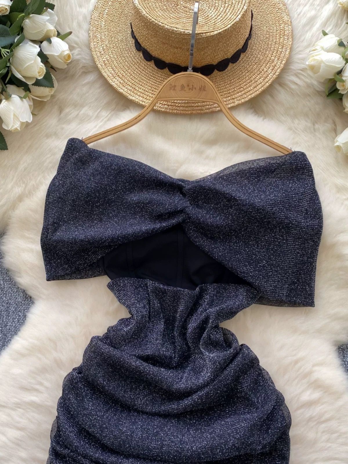 Trick or treat yourself mesh shimmer dress FBC471 image